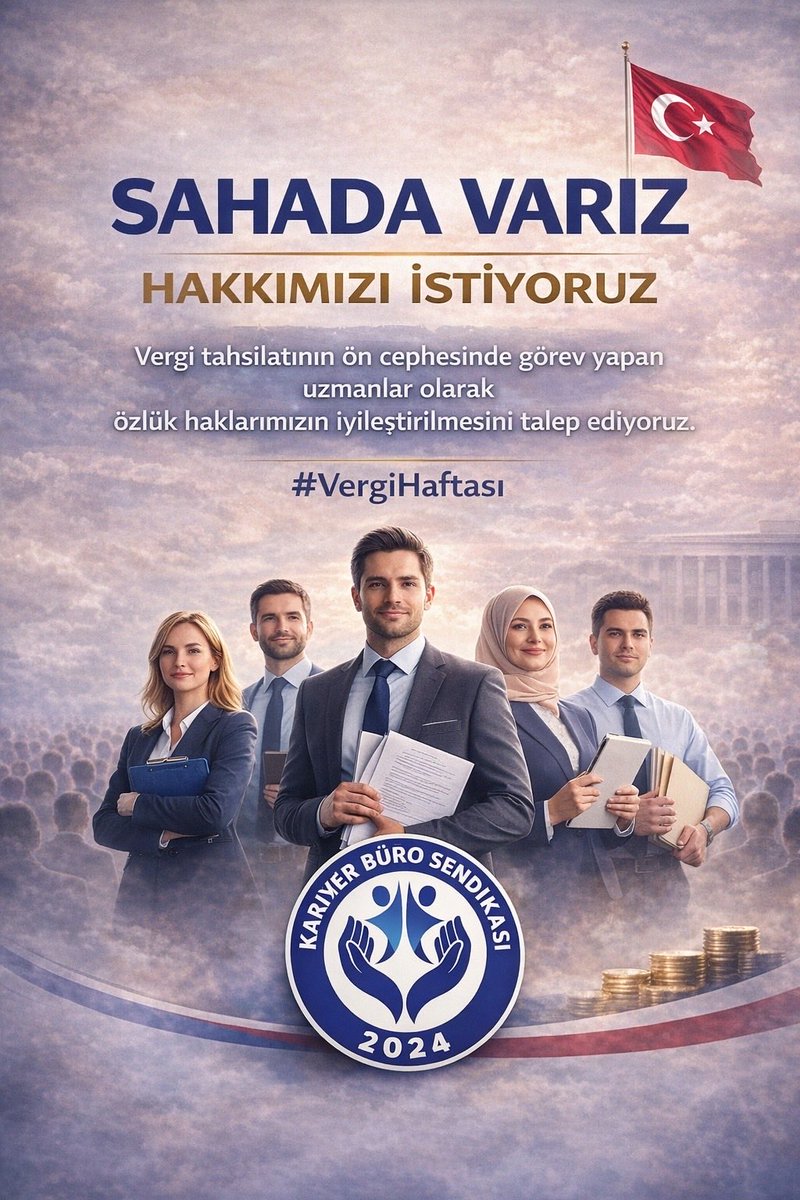 Verginin her aşamasında emeği, alın teri olanların hakkı teslim edilmedikçe vergi haftası sembolik bir hafta olarak kalacaktır.

📌 Muhasebe ve Gelir Uzmanlarının özlük hakları 375 sayılı KHK’ya eklenmelidir.

📌 Fazla emeğin karşılığı sadece denetimlerde değil, tüm birimlerde