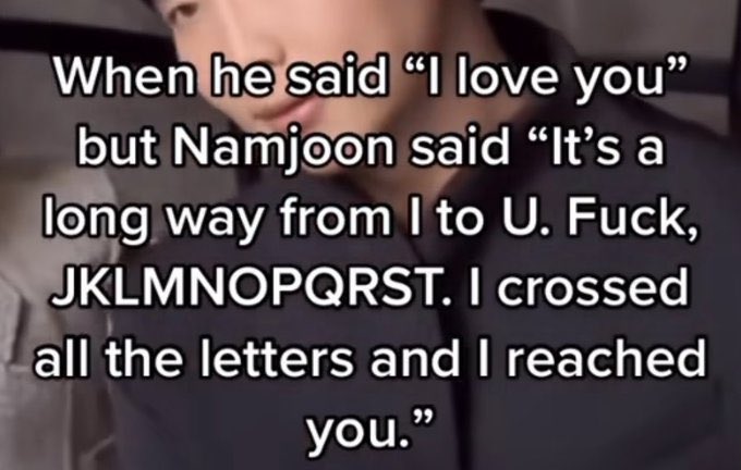 Namjoon’s pen game is not a joke