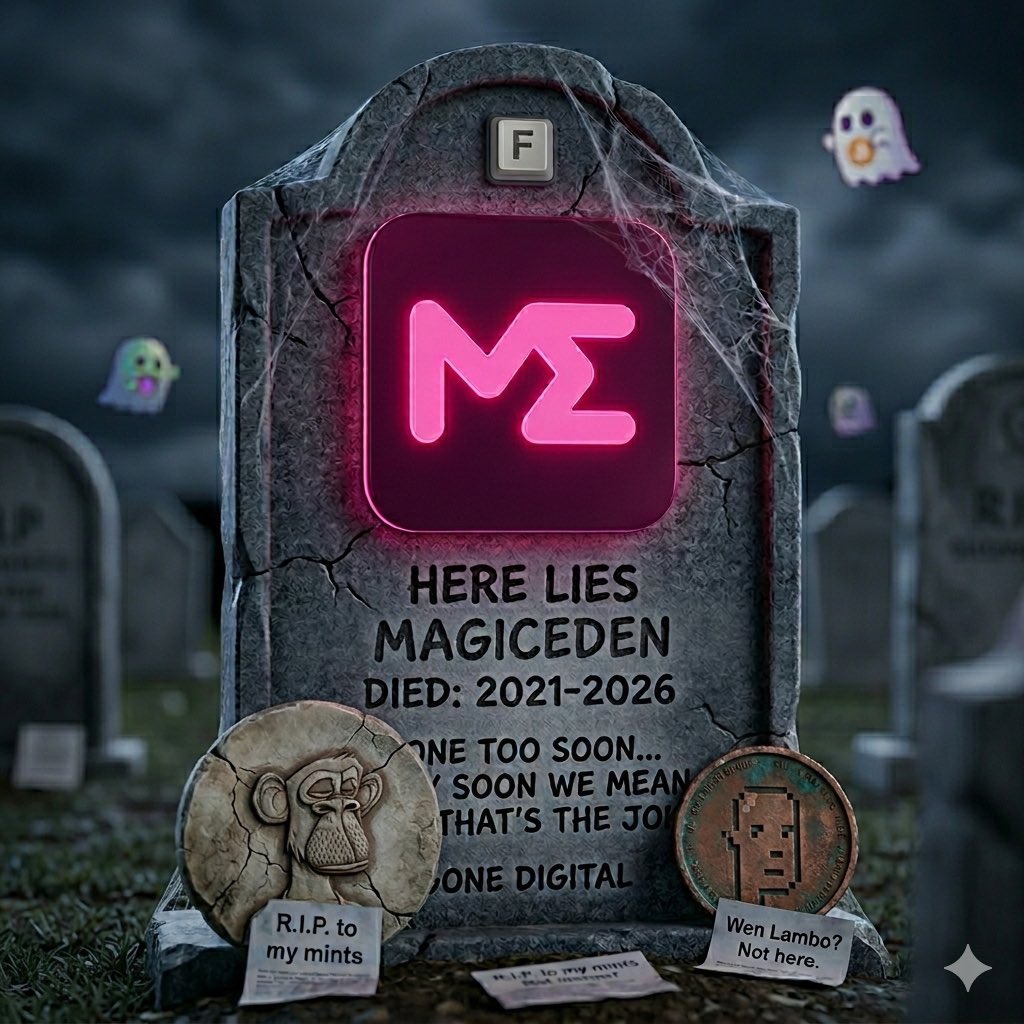 VeVeMeister's tweet image. So MagicEden is closing their doors, kind of. 
No more NFT marketplace (by some metrics 3rd biggest). 
I can’t wait for Collect/StackR to open their (not exclusive to VeVe!) marketplace to show how it’s done in the space of officially licensed digital collectibles #DiCo