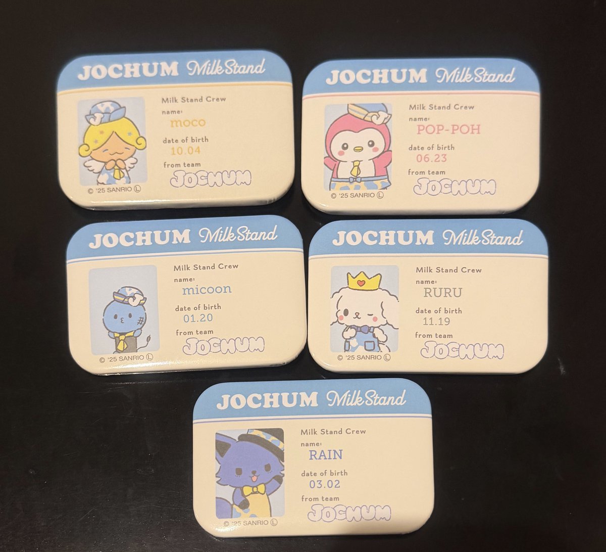 JyR7s's tweet photo. 【交換/譲渡】
JOCHUM ミルクスタンド 缶バッジ

譲)レイン もこ ぽぽ マイクン RURU
求)ちまた∞
      決まり次第 ピーハイ＞まめちぃ
      または定価＋送料

郵送取引📮お纏め優先
お気軽にお声がけください。 https://t.co/LC2Mbd8neq