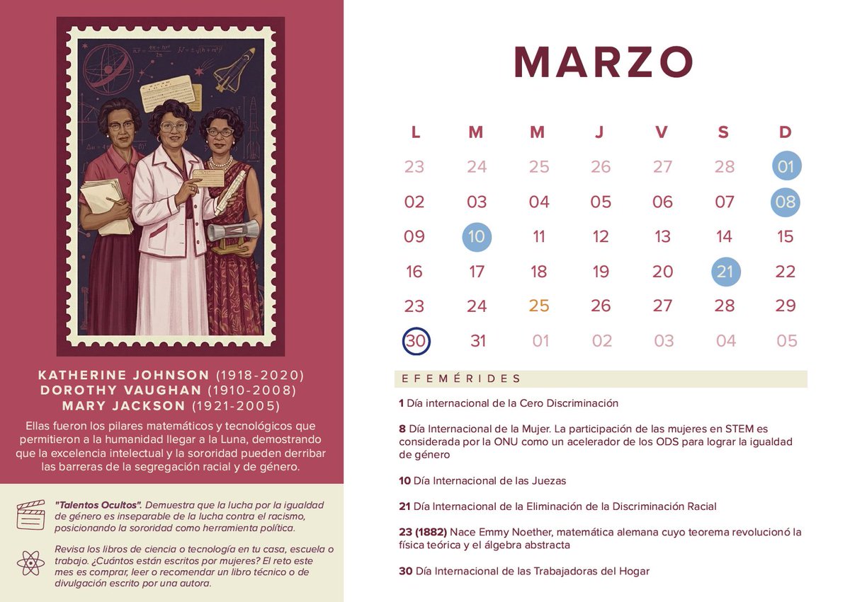 PNUD_Mexico's tweet photo. Este año el #CalendarioFeminista está dedicado a las #CTIM: pioneras, creadoras, innovadoras y líderes que están redefiniendo la forma en que entendemos el mundo.
Incluye retos mensuales y recomendaciones prácticas para impulsar cambios reales
Descárgalo https://t.co/EnwjY2pDcq https://t.co/RRDRzlwufW