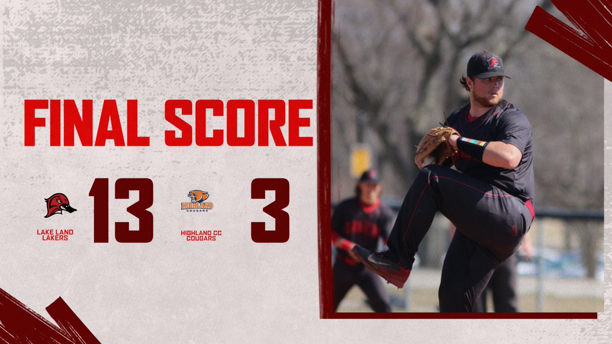 Lakers take game one of this Lucas Otto Memorial Tournament over the Cougars of Highland CC 13-3
Gamers of Game 1: 
<a href="/EthanLoffer1/">Ethan Loffer</a> 5IP 0ER 0BB 6Ks (W)
Hitters
<a href="/Jalen1House/">Jalen House</a> 2-4 2R, 2 RBIs
<a href="/Shvrif21/">Sharif Colón</a> 3-4, 5 RBI with a💣
<a href="/Kyle_Hartmann99/">Kyle Hartmann</a> 3-4 3 RBIs
<a href="/MaddenJohnson3/">Madden Johnson</a> 2-3 2B, 3 RBIs