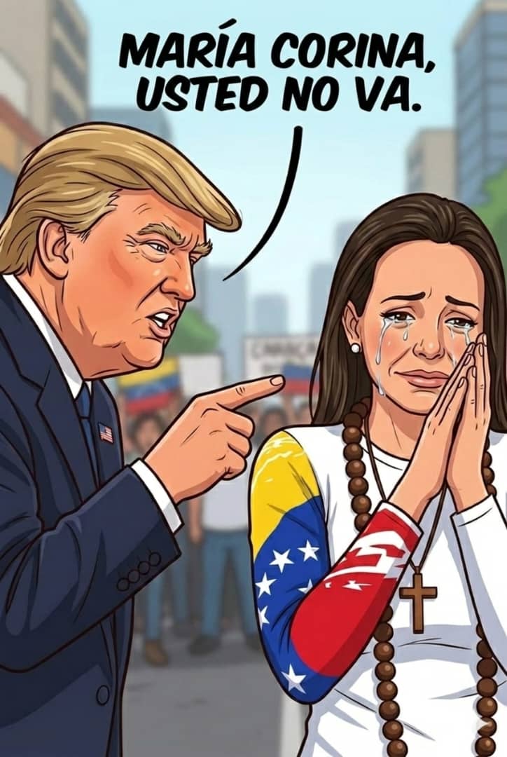 Martinachoque23's tweet photo. Trump conoce bien el juego y evalúa con lupa a quienes prometen y no cumplen. El olor a traición rodea a Machado y en el norte ya se dieron cuenta. #MaríaCorinaCamburYPeo https://t.co/hRIkffV1Dw