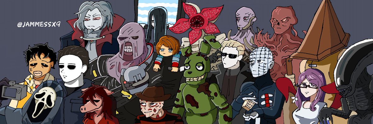 JAMMESSX9's tweet photo. Ya era hora de actualizar mi portada 
#DeadbyDaylight #dbdfanart #fanart #digitalart https://t.co/y1lJnQtTTC