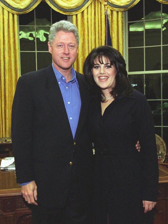 C_3C_3's tweet image. Fun Fact:

If Monica Lewinsky did not save the Blue Dress the Clintons would have murdered her.