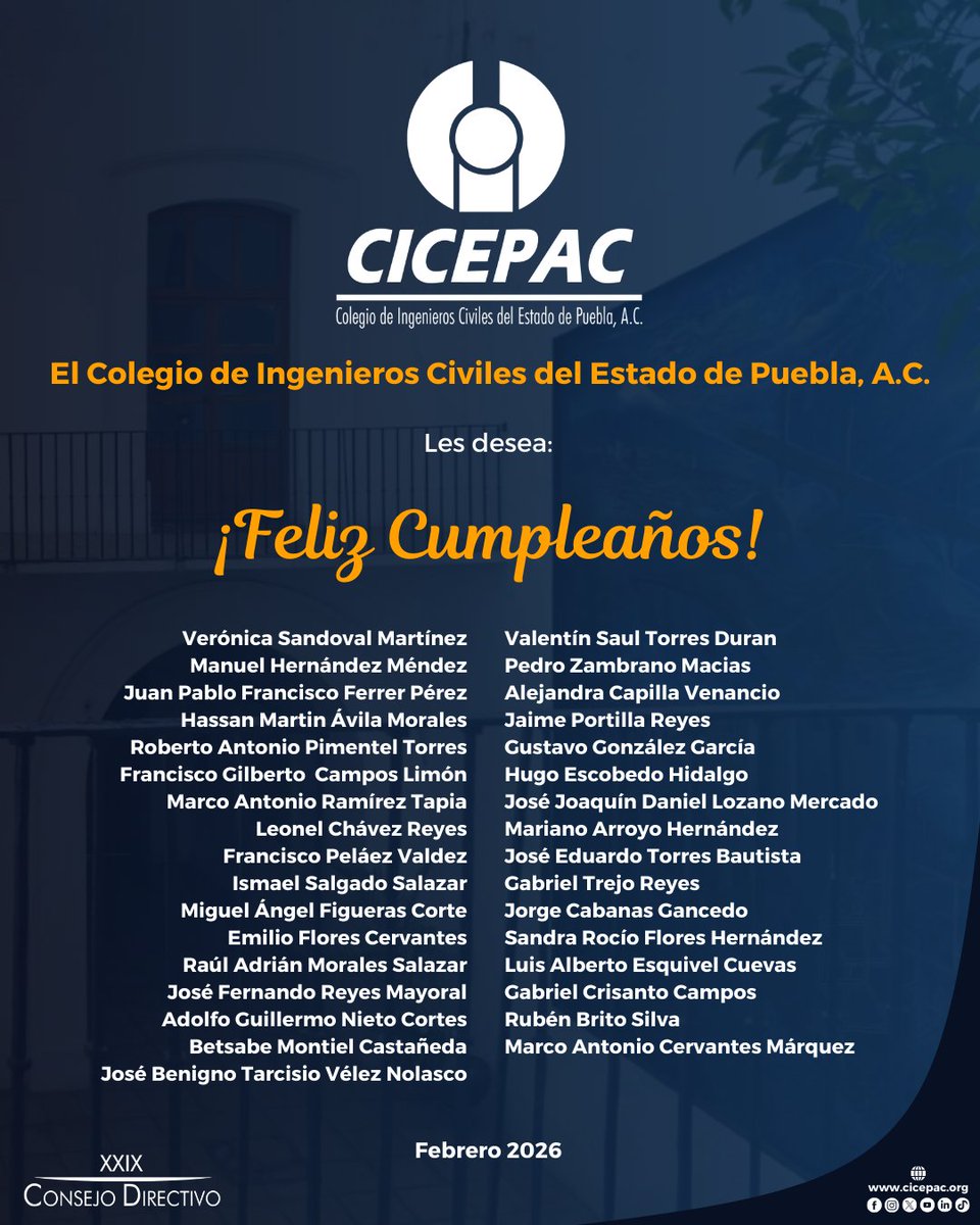 Colegio de Ingenieros Civiles del Estado de Puebla tweet media