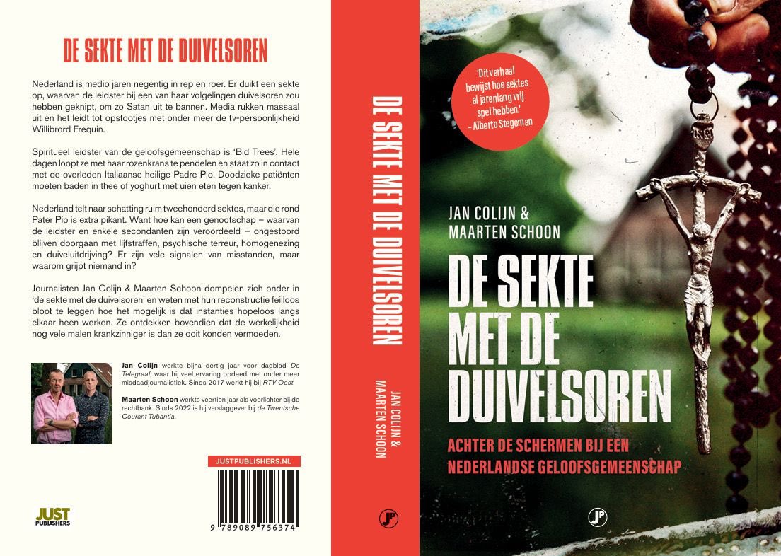 Mijn oud-collega <a href="/JanColijn/">Jan Colijn</a> en Maarten Schoon schreven dit intrigerende boek over een sekte die ondanks misstanden  al jaren ongemoeid wordt gelaten. Leestip! #duivelsoren