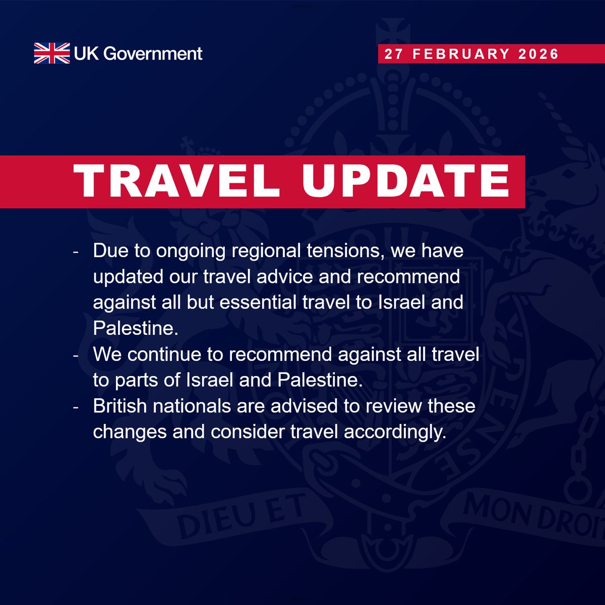 Foreign, Commonwealth & Development Office tweet media