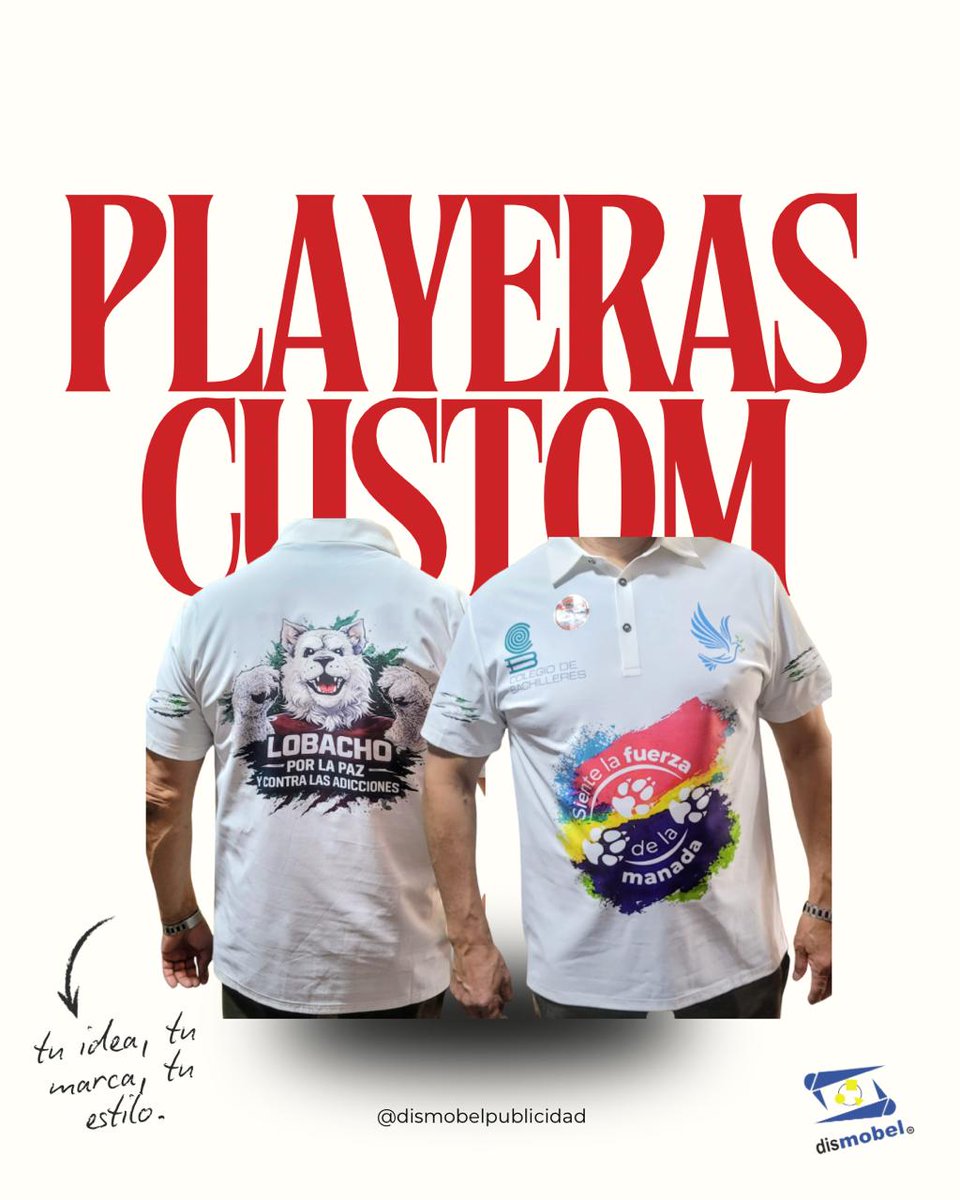 DismobelP's tweet photo. Tu marca merece destacar.
Creamos playeras y artículos personalizados que comunican quién eres y lo que representa tu empresa. Calidad, diseño y presencia en cada detalle.
Hazla tuya.
Cotiza con nosotros.
#ArtículosPersonalizados #Merchandising #Branding #PlayerasPersonalizadas https://t.co/Tpj5f6heQW