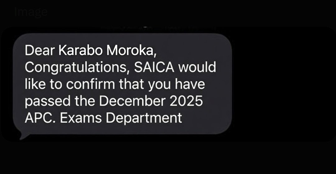 It ended in CA(SA) 😭😭. All glory to myself for studying. Now I'm ready to clean money 🤭