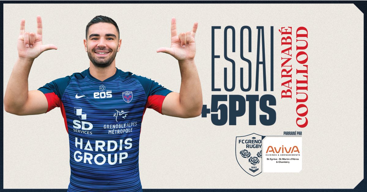 FCGrugby's tweet photo. Essai pour Barnabé Couilloud !
🟡🔵 USON 10 - 08 FCG 🔴🔵
#USONFCG #AllezFCG https://t.co/6R3mFP0xXZ