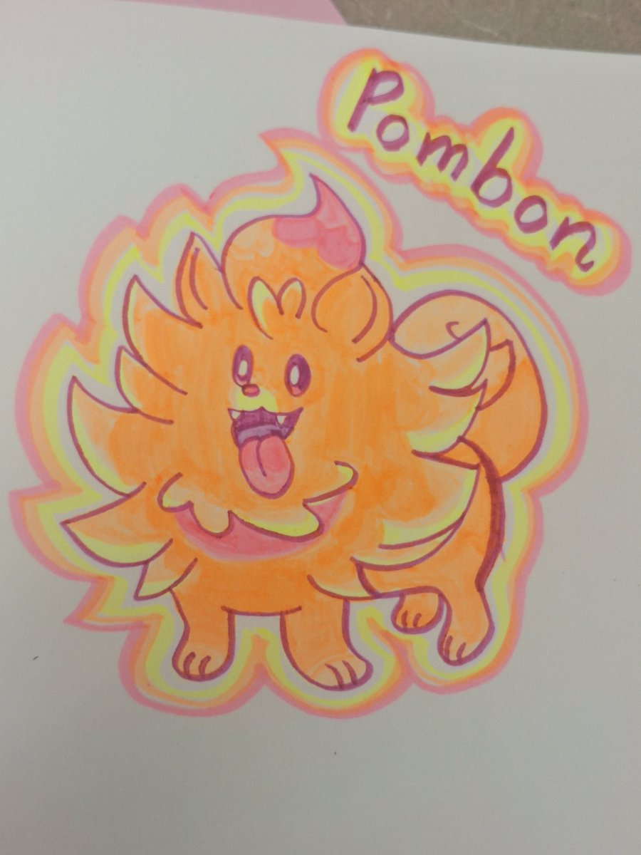 Ended up drawing all 3 starters! Little did I know the highlighters I impulse bought would become so useful!!!

#PokemonWindsWaves
#Pombon #Browt #Gecqua