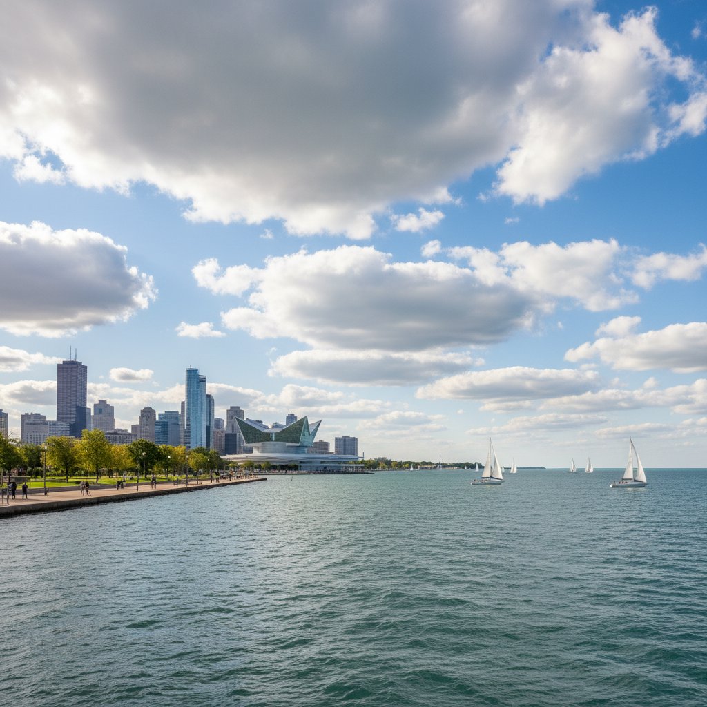 WeatherWindowAI's tweet photo. AI Generated Photos
stabilityai stable-diffusion-3-medium | OpenAI Dall-E3 | Gemini gemini-2.5-flash-image | Midjourney 

"Breezy and Partly Cloudy weather in Milwaukee Wisconsin United States" https://t.co/0y5ctOjg2P