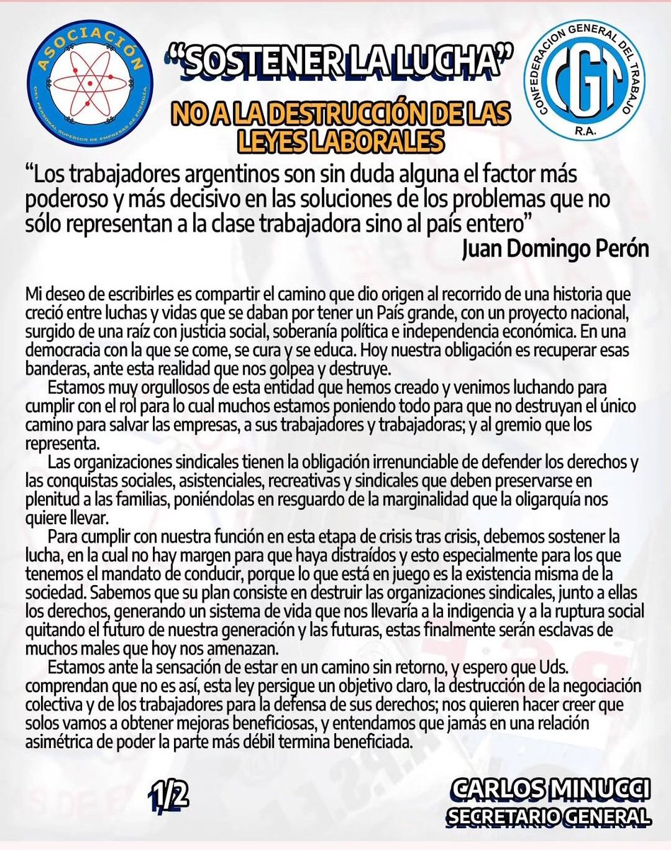 27juancarlos27's tweet photo. SOSTENER LA LUCHA
No a la destrucción de las Leyes Laborales.
#APSEE https://t.co/dfECHoElFB