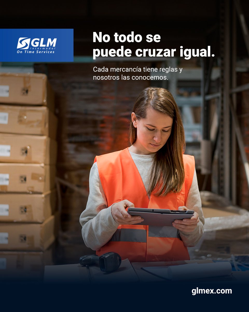 GlmLogistica's tweet photo. Cruzar mercancía no es solo moverla de un punto A a un punto B.

Cada producto tiene:

Regulaciones distintas

Requisitos documentales específicos

Clasificaciones arancelarias

Restricciones y validaciones

En GLM analizamos la operación antes de que llegue a la frontera. https://t.co/uKaY7oeIxi