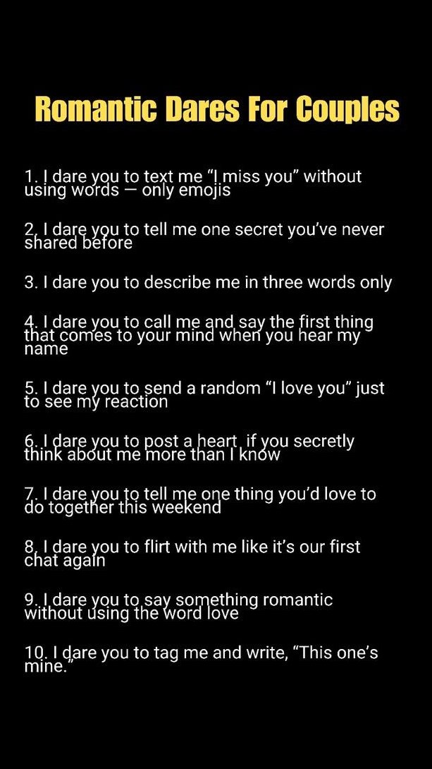 ForbiddenSeduce's tweet photo. Romantic Dares For Couples. https://t.co/X1lQ6b5mOv
