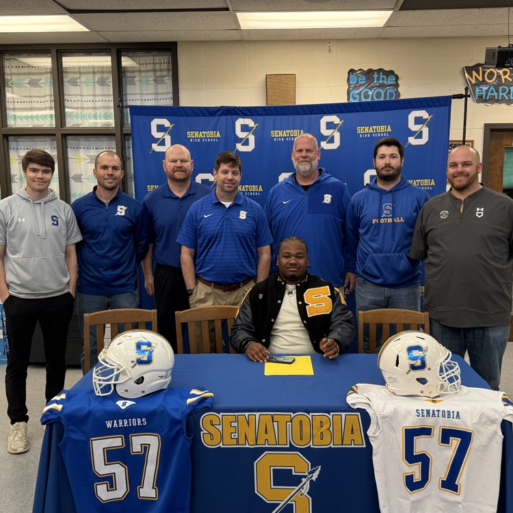 SenatobiaHS's tweet photo. 💛🏈💙Congratulations to Elijah Johnson for signing to continue his athletic &amp; academic goals at Belhavem University!! #tobiePRIDE #GOW26 https://t.co/KeWp1rgIxG
