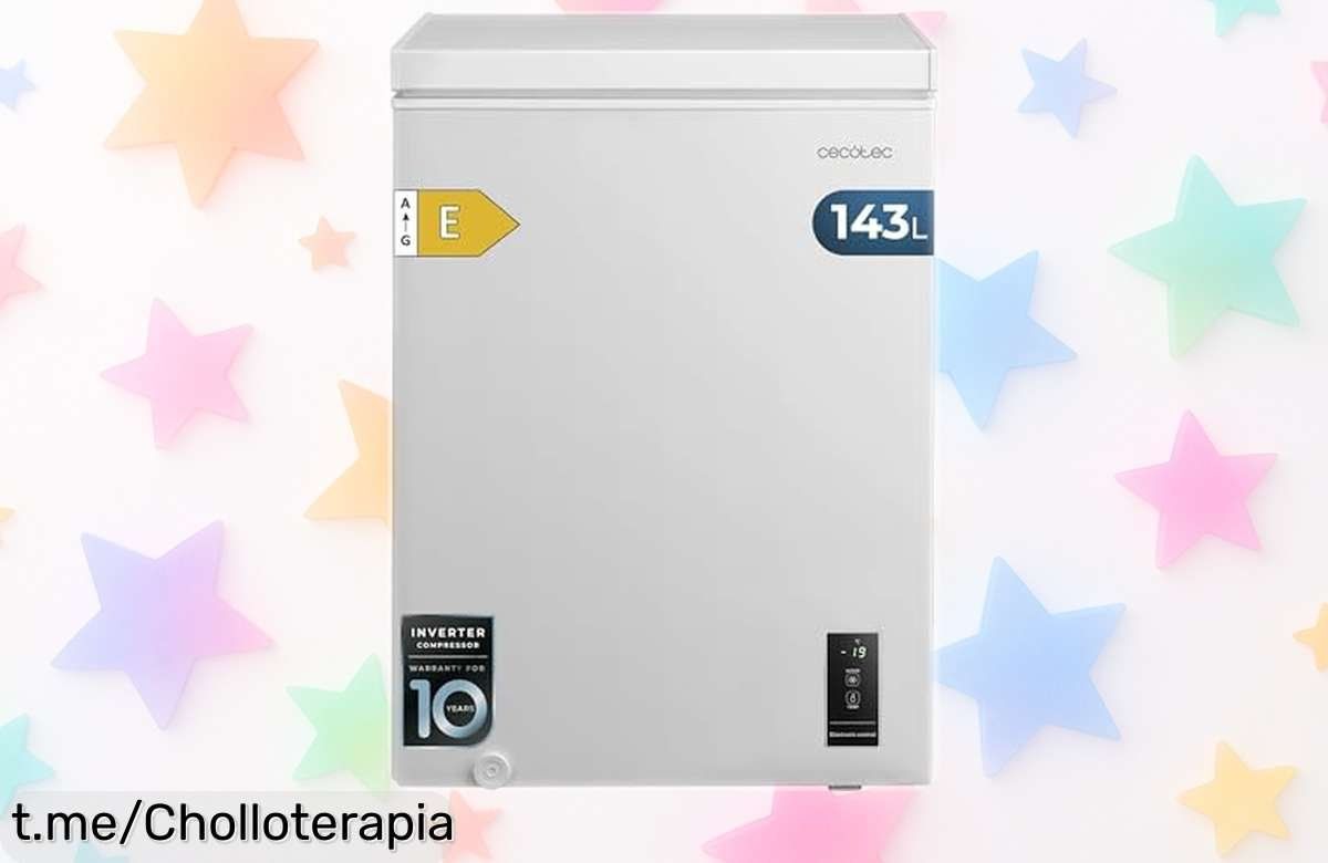 Chollosterapia's tweet image. #Publi🍀 ❄️ ¡Oferta! Congelador horizontal Cecotec Bolero CoolMarket con apertura automática de puerta por solo 169€ 👉 amzn.to/3OiS2UC #Cecotec #Oferta