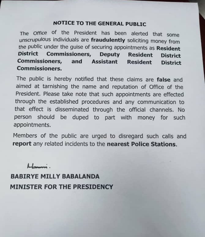 Government of Uganda tweet media