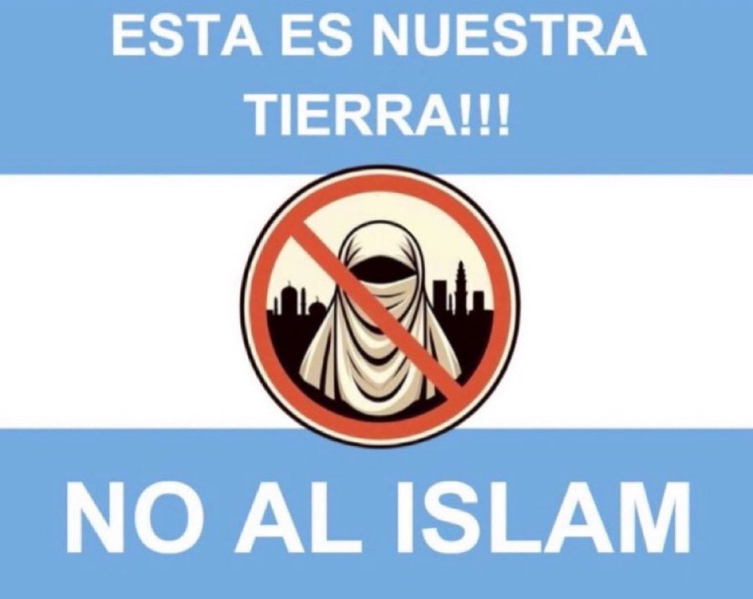 Compartí esta imagen si no querés al Islam en el país 🚫👳🏾