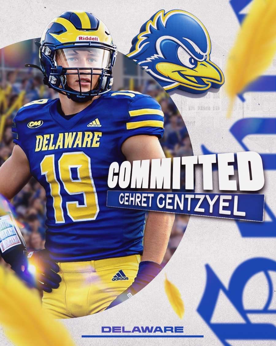 gehretgentzyel's tweet photo. 100% Committed to the University of Delaware!!!💙💛 Thank you to everyone who helped me in this process of college football recruiting and to my Mom and Dad for being my biggest supporters!  @Delaware_FB @ryancarty10 @Rocco_DiMeco @CoachFry8 @YSAthletics @CoachHop11 @RecruitsYork https://t.co/kV7uINsr7Z