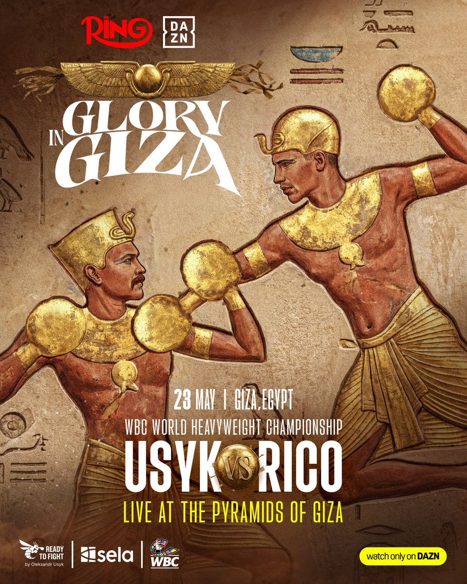 MichalKoperBoks's tweet image. ❗ Oleksandr Usyk vs Rico Verhoeven pod piramidami w Gizie