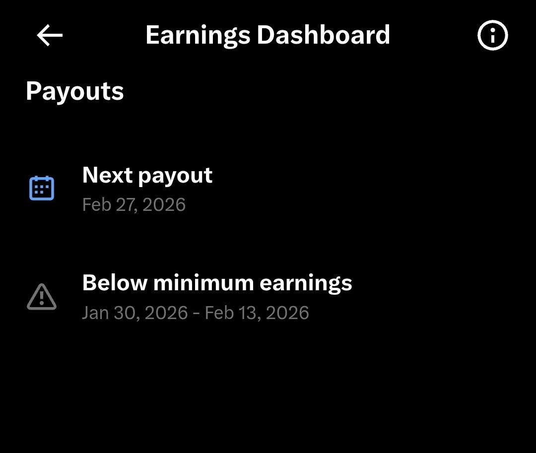Really working hard to prevent this "below minimum earnings". 
Who else had this last payout