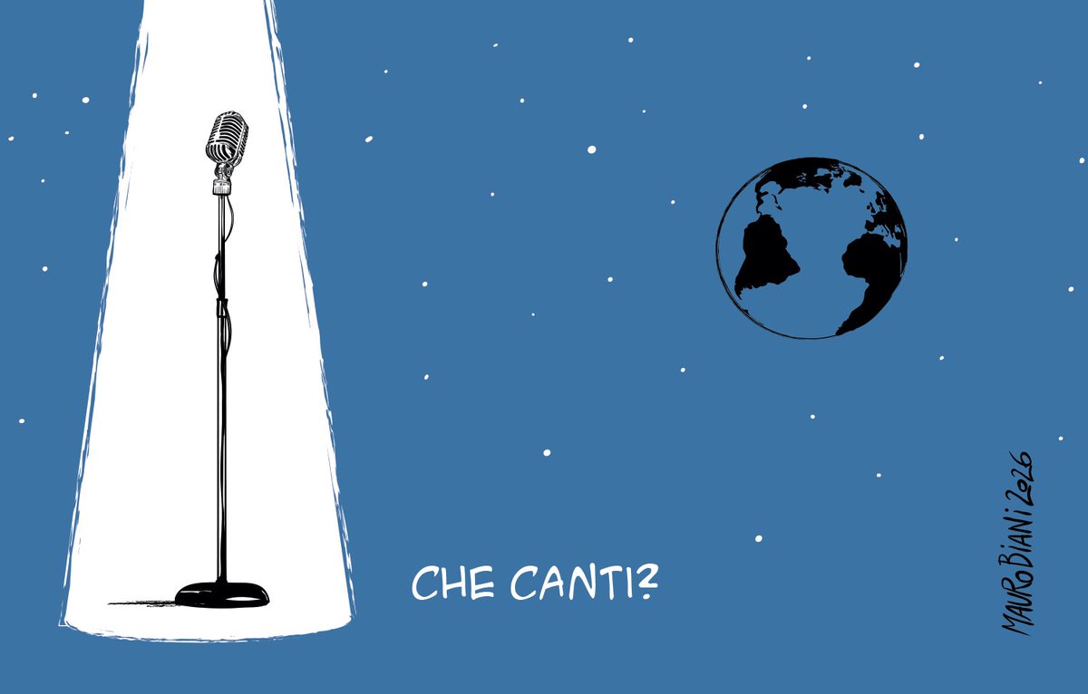 nonsonpago1's tweet image. .@maurobiani
#canzoni #Sanremo2026    #persone #mondo #guerre 
Il silenzio.
Oggi per @repubblica

#Biani !

#blob @BlobRai3