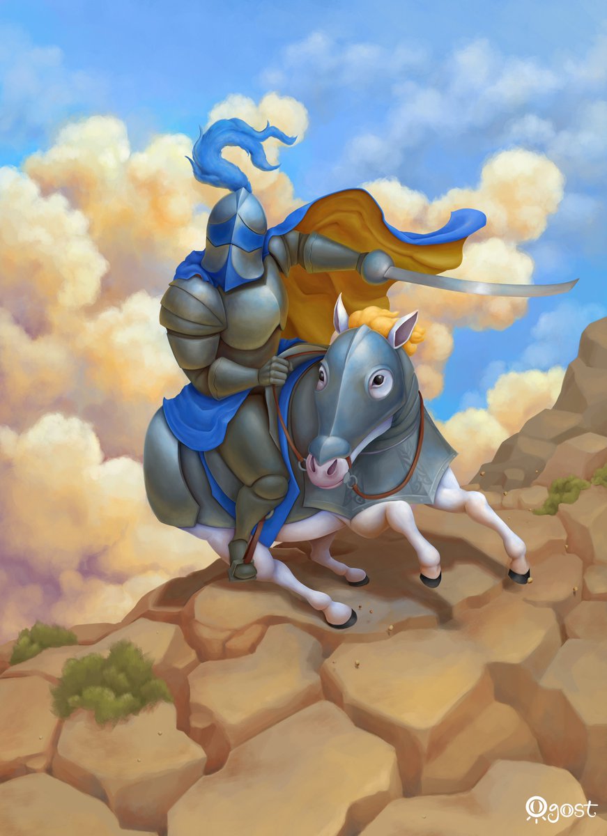 Ogostio's tweet photo. ♠️The Knight of Spades.

#Art #Illustration #Artwork🐎 https://t.co/jxjTKWCEMn
