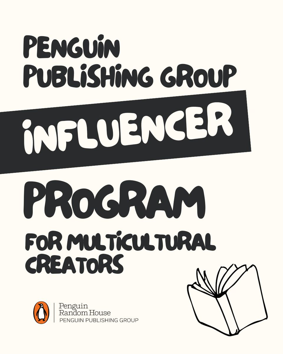penguinusa's tweet photo. Books move culture — and so do you. 🤎📖 We’re launching the Penguin Publishing Group Influencer Program for Multicultural Creators to invest in creators who spotlight diverse reads.

The March mailing is OPEN for submissions until Sunday, March 8th at 11:59 EST: https://t.co/kcGmPd2riP (1/2)