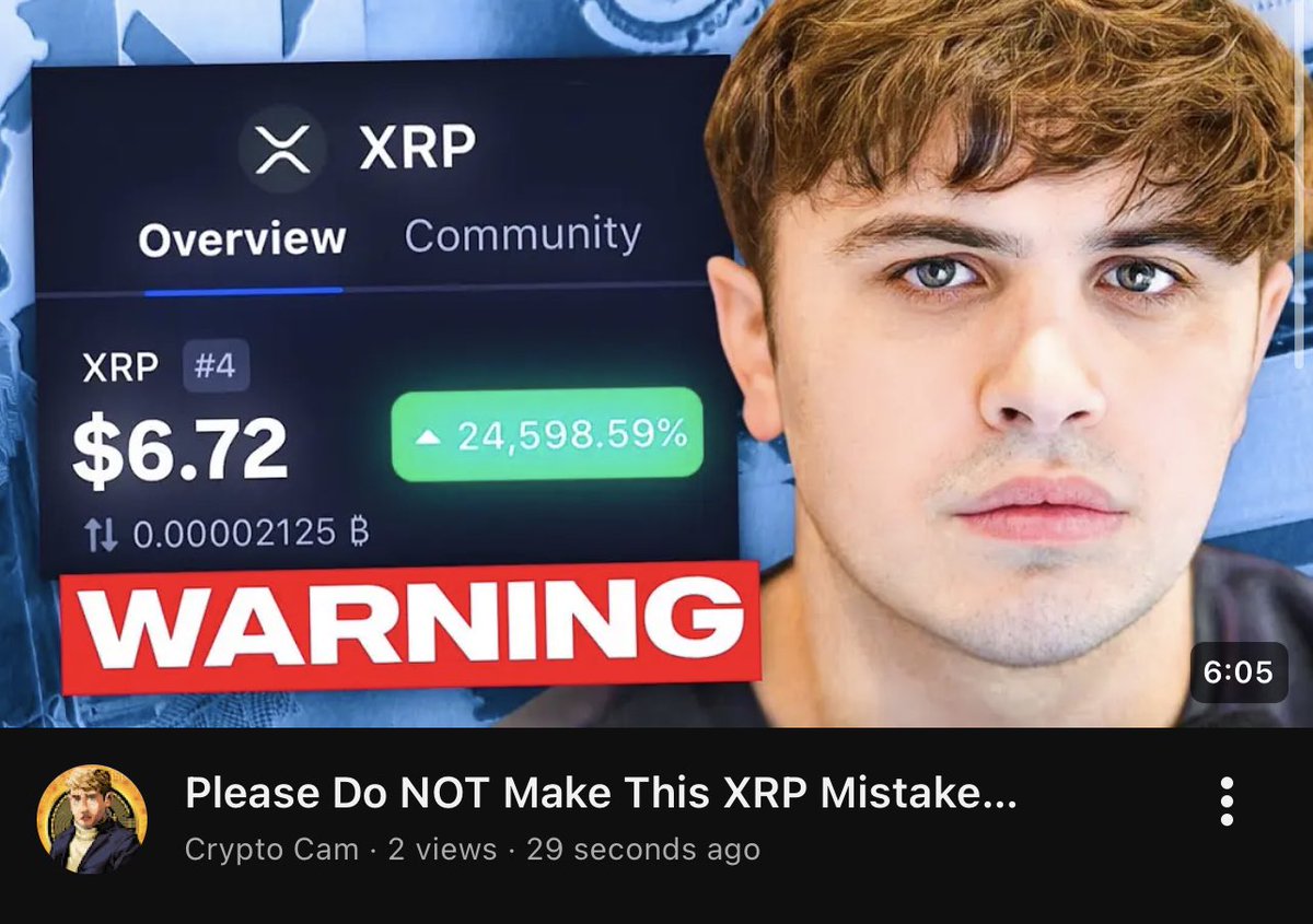 I’m Giving Away XRP to 5 WINNERS who Likes and Retweets👇🏼

XRP is about to move… Do Not Make THIS Mistake. This is your final warning🚨

Winners picked in 24 hours on the IG Story
youtu.be/8ZutlvGqtVQ?si…
