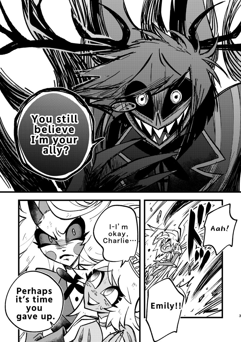 popi_ip0's tweet photo. I wanted to see Alastor as the final boss, so I drew him 😈💞(1/2)Please read from the right!
#HazbinHotel #HazbinHotelAlastor 
#HazbinHotelCharlie #HazbinHotelEmily https://t.co/pnMINSdPgb