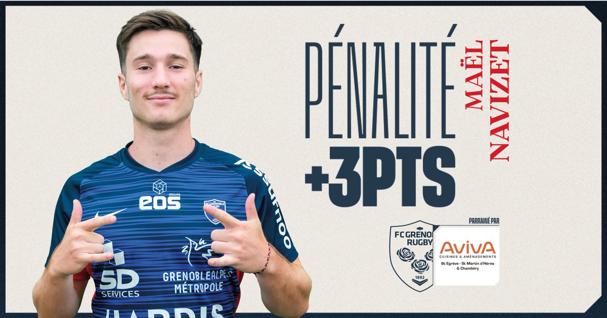 FCGrugby's tweet photo. Pénalité réussie par Maël Navizet
🟡🔵 USON 13 - 13 FCG 🔴🔵
#USONFCG #AllezFCG https://t.co/lFquUArL2o