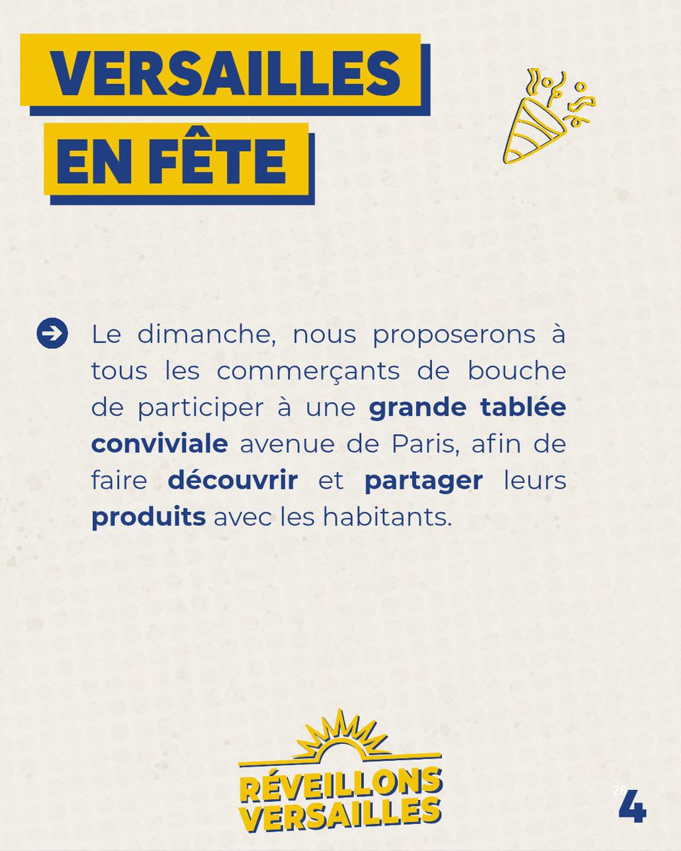 Notre objectif : créer une grande fête pour tous les Versaillais à l’approche de l’été.

Ensemble, réveillons Versailles 💙💛

#municipales2026 #versailles