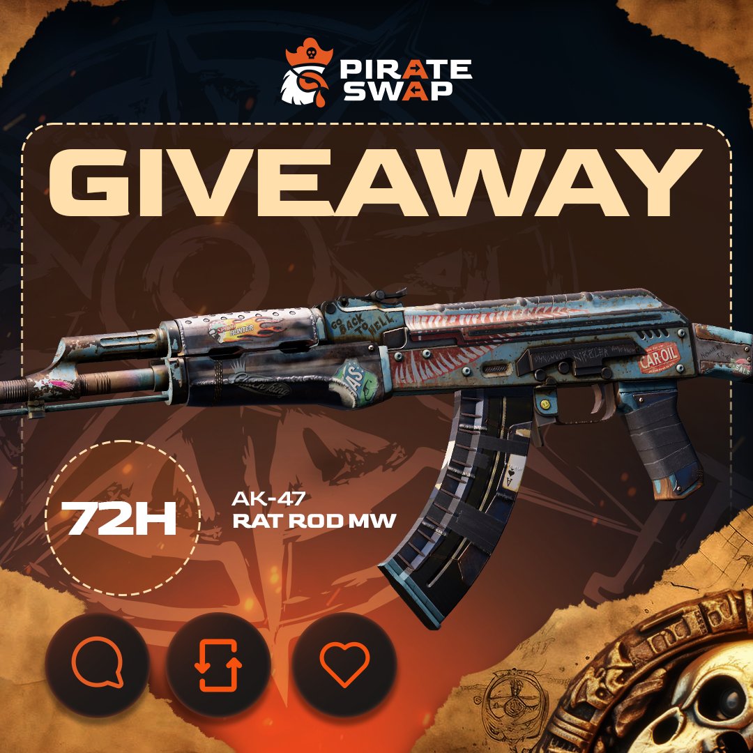 💰GIVEAWAY ALERT💰

To enter:  
✅LIKE 3 LAST POSTS
✅Repost
✅Follow us <a href="/pirateswapcom/">pirateswap_official</a> 

🍀Good Luck!
⏰Ends in 72 HOURS!

#CS2 #CS2Giveaway #csgo #giveaways