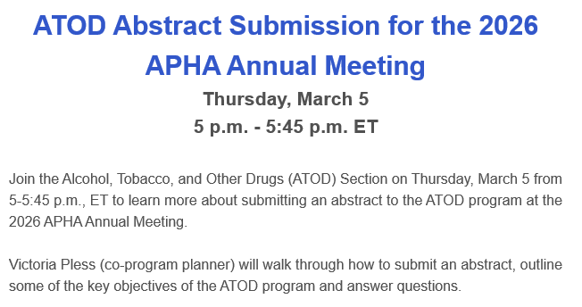 APHA ATOD tweet media