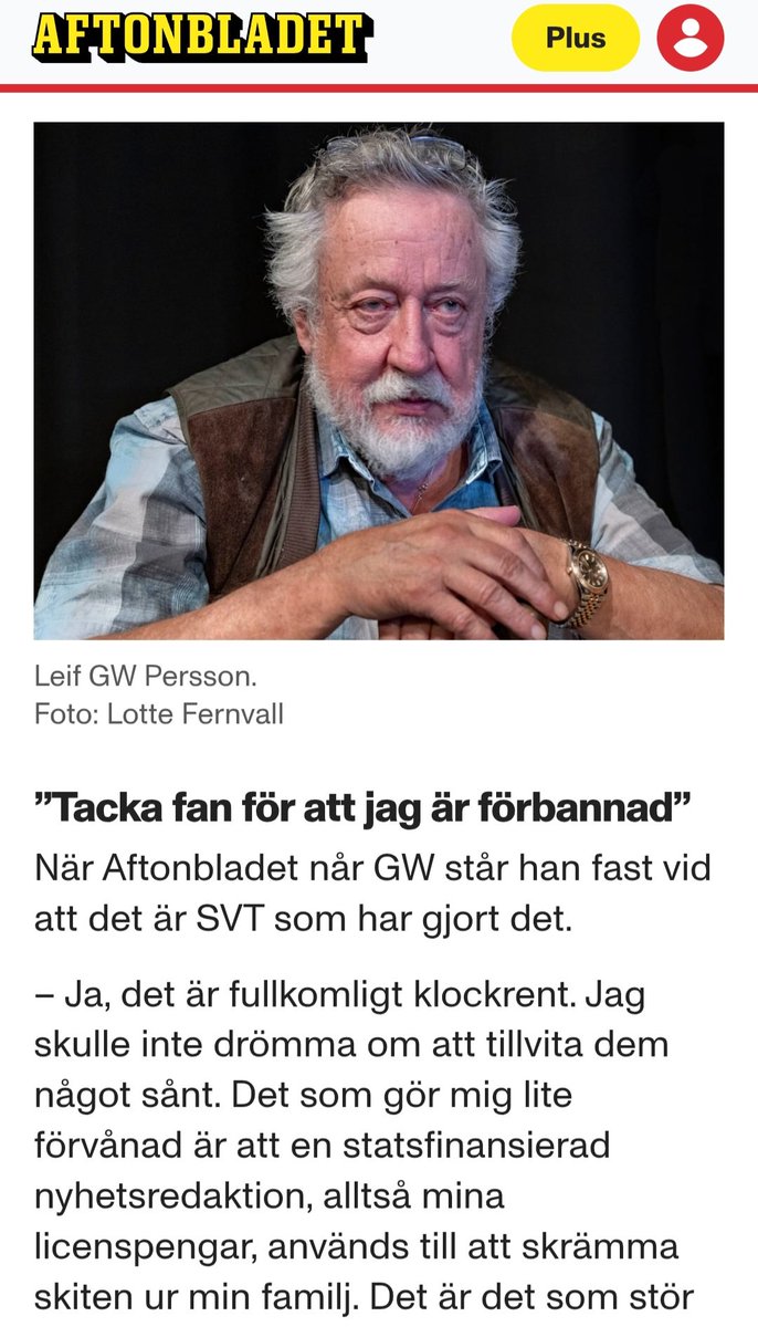 Det är alltså bara 5 dagar mellan dessa utspel.
 Leif GWs dubbelmoral kan gå till historien...