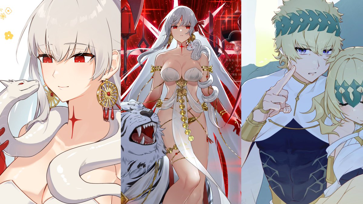 #今月描いた絵を晒そう
二月はお仕事含めて４枚！FGO描けて楽しかった～✨
グランドアーチャーの赤背景差分はpixivにありますのでプロフのリットリンクからどうぞ～