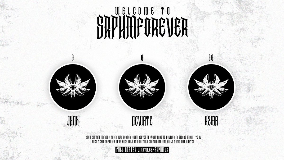 Official <a href="/SRPHMgg/">𝔖𝔢𝔯𝔞𝔭𝔥𝔦𝔪 𖤍</a> Team Captains!
WELCOME TO THE GANG!🔥

𖦏 <a href="/jynxinity/">Seraphim Jynx</a> 
𖦏 <a href="/DMS6X/">Deviate</a> 
𖦏 <a href="/iikzma/">Tyrin | Kzma</a> 

#SRPHMforever 𖤍
