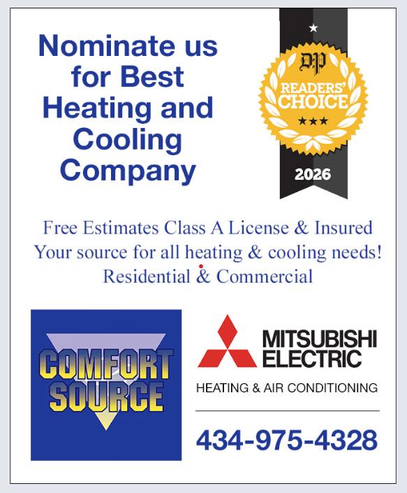 comfort_source's tweet photo. We are grateful to serve our local communities each year. Thank you for trusting our team.

Comfort Source HVAC is up for nomination for Best Heating and Cooling Company in The Daily Progress 2026 Readers’ Choice Awards.

Nominate us here: https://t.co/A17S0KdjOa https://t.co/UzfzG7vAjx