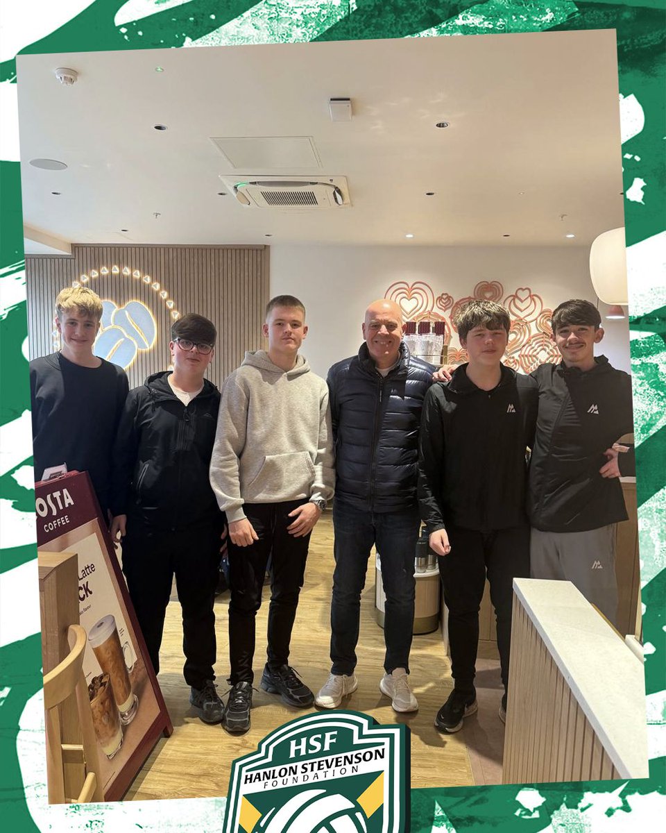 HanlonStevenson's tweet photo. Today, HSF’s Graeme Cadger was interviewed by Cole, Al, Ryan, Jayden and Matthew from Firhill High School. The S3 pupils have chosen HSF as their charity case study for the Youth and Philanthropy Initiative. All the best, boys, you are a credit to your school. https://t.co/08YlG7sqfd