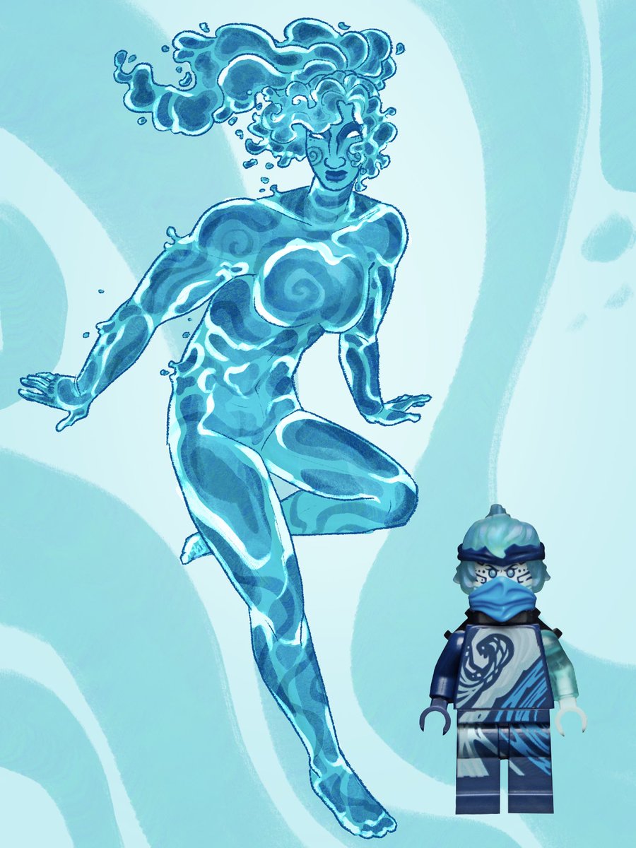 Drawing every Nya minifigure in my style with my designs!
For my second NRG Nya design, her under water form! 
#ninjagofanart #legoninjago #ninjago