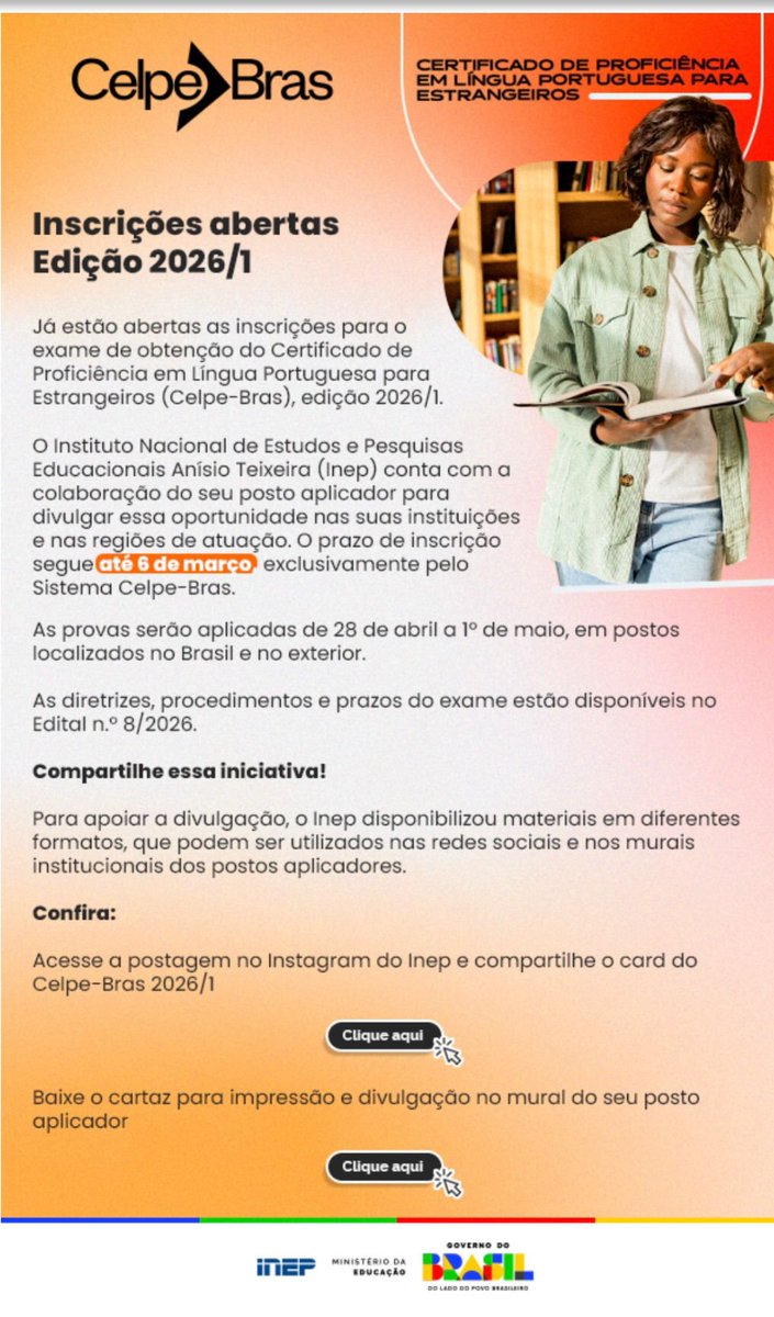 cebusal's tweet photo. Quieres presentarte al examen oficial de portugués #CELPE Bras, en el @cebusal @usal en #Salamanca, España?

Entre en nuestra web: https://t.co/DRsEYzIfVI o escriba a celpebras@usal.es. También llamando al 923294825, de lunes a viernes de 09 a 14 hs

El 06/03 finaliza inscripción https://t.co/XkOtuTster
