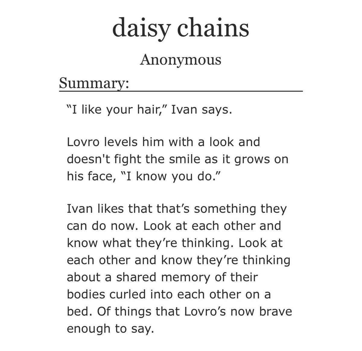 icymi; ft ivan dyeing lovro’s hair and just a tad of making out

archiveofourown.org/works/80166541 #sramhr