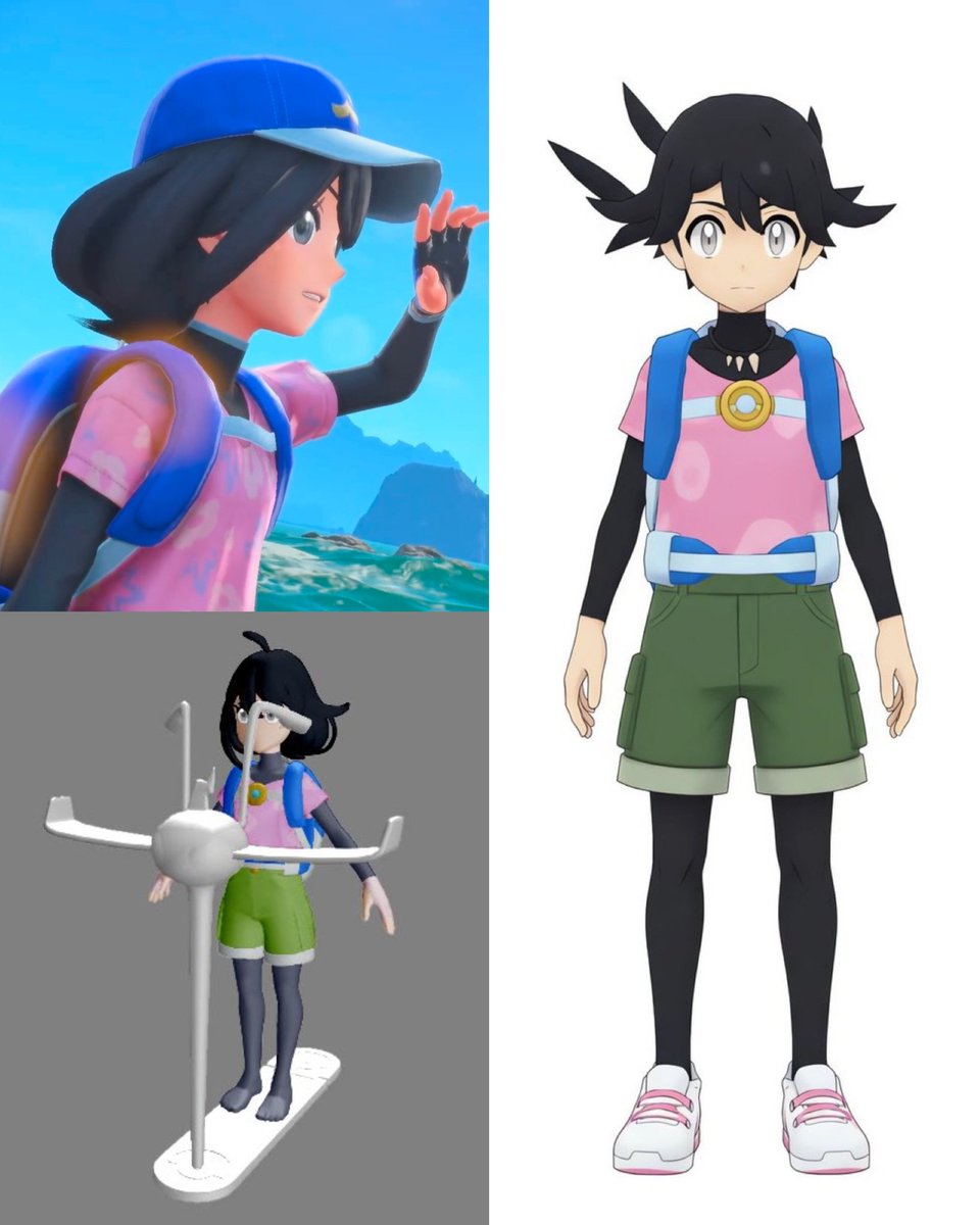 Mandreon_dron's tweet photo. J'avais fait le cosplay en me basant sur les leaks il y a quelques jours... Heureusement que ça n'a pas trop changer 🫣

#PokemonDay
#PokemonWindsWaves
#ポケモン30周年 https://t.co/QvmefBv36D