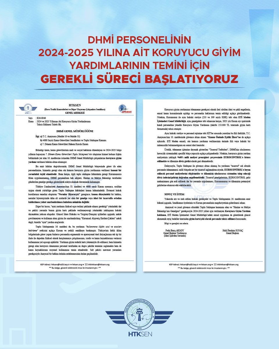htksen's tweet photo. DHMİ PERSONELİNİN 2024-2025 YILINA AİT KORUYUCU GİYİM YARDIMLARININ
TEMİNİ İÇİN GEREKLİ SÜRECİ BAŞLATIYORUZ

Bilindiği üzere, 7. Dönem Toplu Sözleşme hükümleriyle güvence altına alınan ve 2024-2025 yıllarında DHMİ Genel Müdürlüğü personeline tahsis edilmesi gereken Koruyucu Giyim Yardımı, Hazine ve Maliye Bakanlığı’nın genelgesi gerekçe gösterilerek askıya alınmıştı.

Ancak aynı hukuki statüye tabi olan ETİ Maden İşletmeleri Genel Müdürlüğü, personeline bu hakkı eksiksiz tahsis etmiş; her iki yıla ait koruyucu giyim yardımını 2025 Kasım ayında yaklaşık 153.000 TL tutarında alışveriş kartı şeklinde dağıtmıştır.

Aynı mevzuata ve personel rejimine tabi iki kamu kurumundan birinde toplu sözleşme kazanımları harfiyen uygulanırken, diğerinde personelin idari genelgeler sebebiyle bu haktan mahrum kalması, hakkaniyete ve hukukun temel prensiplerine aykırı bir tablo ortaya çıkarmıştır.

📌 TOPLU SÖZLEŞME, KANUN HÜKMÜNDEDİR VE UYGULANMASI ZARURİDİR

Zira normlar hiyerarşisi gereği Bakanlık Genelgesi gibi bir alt düzenleyici işlem, kanun hükmündeki toplu sözleşme kazanımlarını ilga edemez veya uygulamasını durduramaz.

📌 KAMU UYGULAMALARINDA EŞİTLİK ESASTIR

Aynı statüdeki personele yönelik farklı idari tasarruflarda bulunulması, Anayasa'nın 10. maddesinde güvence altına alınan eşitlik ilkesinin açık ve net bir ihlalidir.

PEKİ ETİ MADEN PERSONELİ ALIRKEN, DHMİ PERSONELİ NEDEN MAHRUM KALDI?

Bu sorunun yanıtı, yetkili sendikaların masadaki ve sahadaki irade farkında gizlidir. ETİ Maden personeli, ilgili hizmet kolundaki yetkili sendikanın idare nezdindeki girişimleri ve kararlı duruşu sayesinde personelin hakkını almıştır. Bu durum, mevzuatın aşılamaz olmadığını ve doğru bir
sendikal iradeyle personelin haklarının temin edilebileceğini açıkça göstermektedir.

Buna mukabil, DHMi'de "yetkili" sendikamsı yapı, personelin on binlerce liralık mağduriyeti karşısında etkisiz kalmış; hiçbir hukuki veya idari inisiyatif alamamıştır. Üyelerinin hak kayıplarıyla ilgilenmek yerine, aylarca süren kongre süreçleri ve akabindeki bitmek bilmeyen tebrik ziyaretleriyle meşgul olmayı tercih etmişlerdir.

Çalışanın hakkının temin edilmesi için adım atmak bir yana, “geriye dönük yapılan ödemeleri lütfen rücu etmeyin” diye ricacı olmayı bir sendikal icraat gibi sunmaları, içine düştükleri acziyetin boyutunu gözler önüne sermektedir. 

PASİF SENDİKAL ANLAYIŞIN ACI FATURASI: 8. DÖNEM HEZİMETİ

Bu pasif ve yetersiz tutumun faturası 8. Dönem Toplu Sözleşme masasında da personele ödetilmiştir. Masada sürecin liyakatle yönetilememesi neticesinde; geçmiş yıllarda ciddi bir kazanım olan koruyucu giyim yardımının meblağı korunamamış, güncel ekonomik gerçeklikten tamamen kopuk bir şekilde yıllık ortalama 19.000 TL seviyelerine düşürülmüştür. Üstelik eriyen bu asgari tutarın dahi ne zaman ve ne şekilde ödeneceğine dair, yetkili sendika tarafından idare nezdinde atılmış tek bir somut adım
bulunmamaktadır.

ETKİLİ SENDİKA ANLAYIŞIMIZLA SÜRECE MÜDAHİL OLUYORUZ

Temsil makamını işgal eden yetkili etkisizlerin bu süreci çözmesini beklemenin, personelimiz adına vakit ve hak kaybından başka bir anlam ifade etmediği anlaşılmıştır. Bu bilinçle HTKSEN olarak; tüm DHMİ personelinin kanuni hakkını savunmak adına DHMİ Genel Müdürlüğü'ne resmi idari
başvurumuzu yapmış bulunuyoruz.

İdari başvuru sürecinin ardından, gerekli tüm hukuki adımları da kararlılıkla atacak, çalışanlarımızın kazanımlarını elde etmesi için var gücümüzle çalışacağız. İdari ve hukuki süreçlere dair gelişmeleri tüm
şeffaflığıyla kamuoyu ve üyelerimizle paylaşmaya devam edeceğiz.

Üyelerimize ve kamuoyuna saygıyla duyurulur.