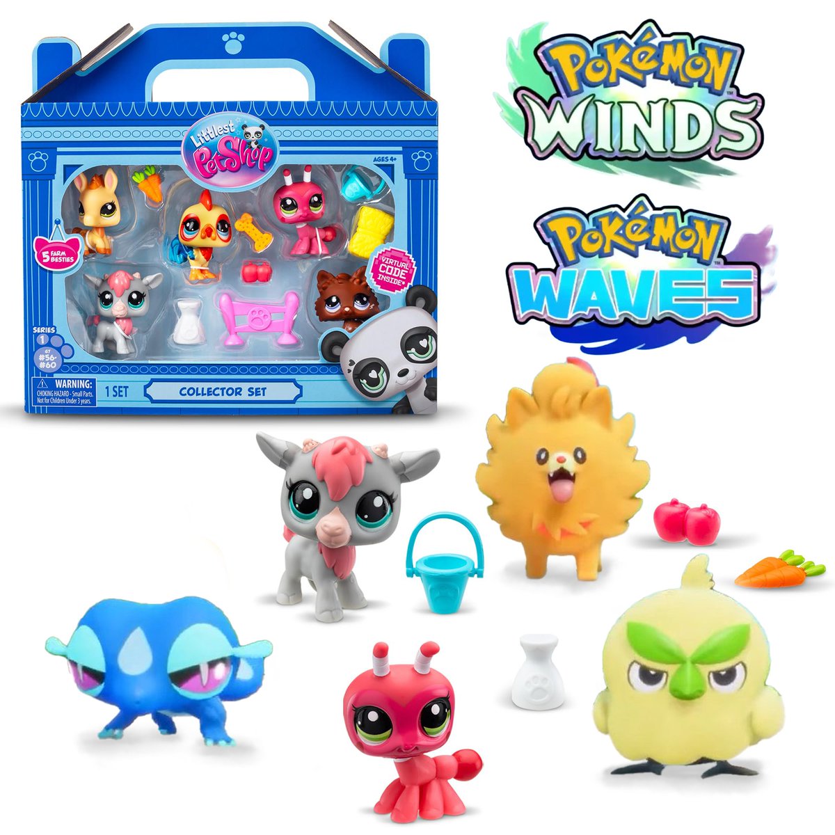 LICENSING ALERT!

Pokemon WINDS &amp; WAVES announce collaboration with Littlest Pet Shop on starter designs!

#Pokemon30 #PokemonWindsWaves