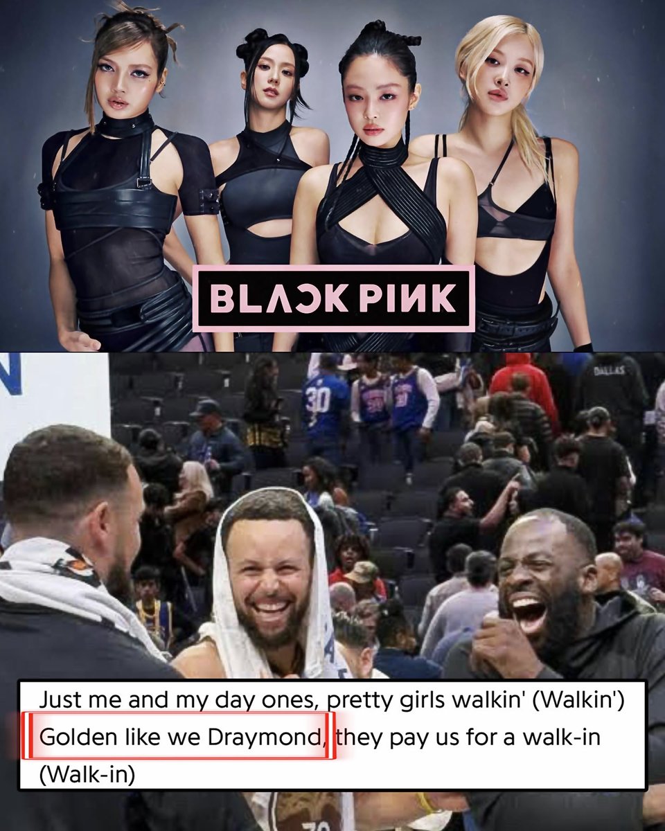 BLACKPINK name-dropped Draymond Green in the lyrics of their new song “Me and my” 

“Golden like we Draymond.”

Out of ALL the NBA players… they really picked Draymond 😭💀