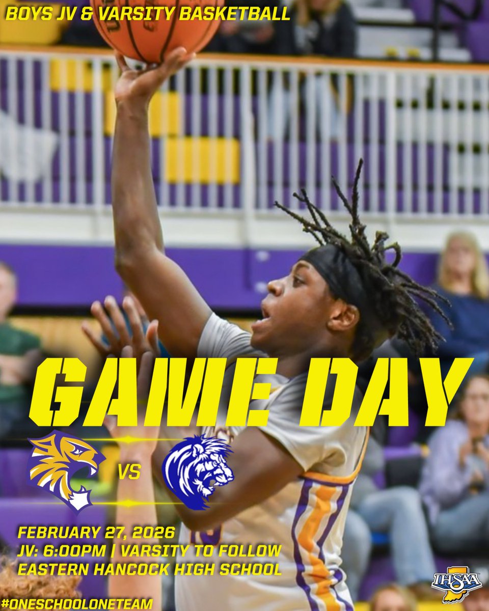 HTownAthletics's tweet photo. 🚨🚨 GAME DAY! 🚨🚨
Good Luck to our Boys JV &amp; Varsity Basketball Teams tonight in their regular season finale on the road at Eastern Hancock. #OneSchoolOneTeam @ThePaw_Hoops 
🎟️ https://t.co/EA0NpGWLGY
📸 Sherry Stuart Photography https://t.co/OqAjgjGMuJ