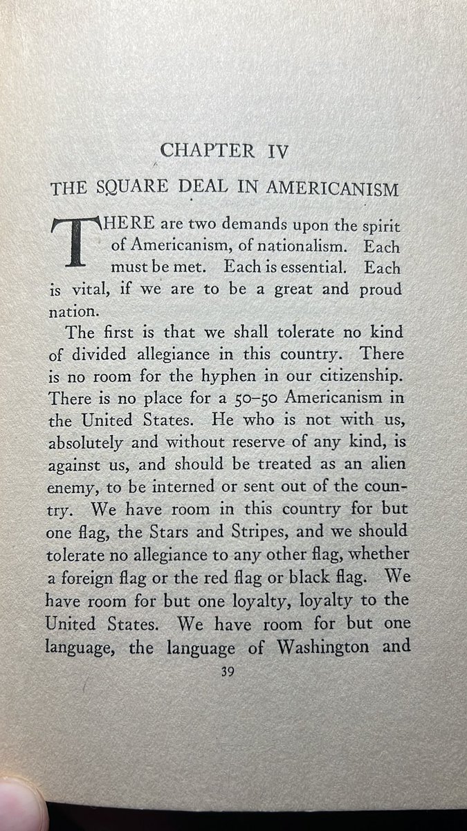 Excerpt from a book written by President Teddy Roosevelt over 100 years ago- what a tremendous man and president-